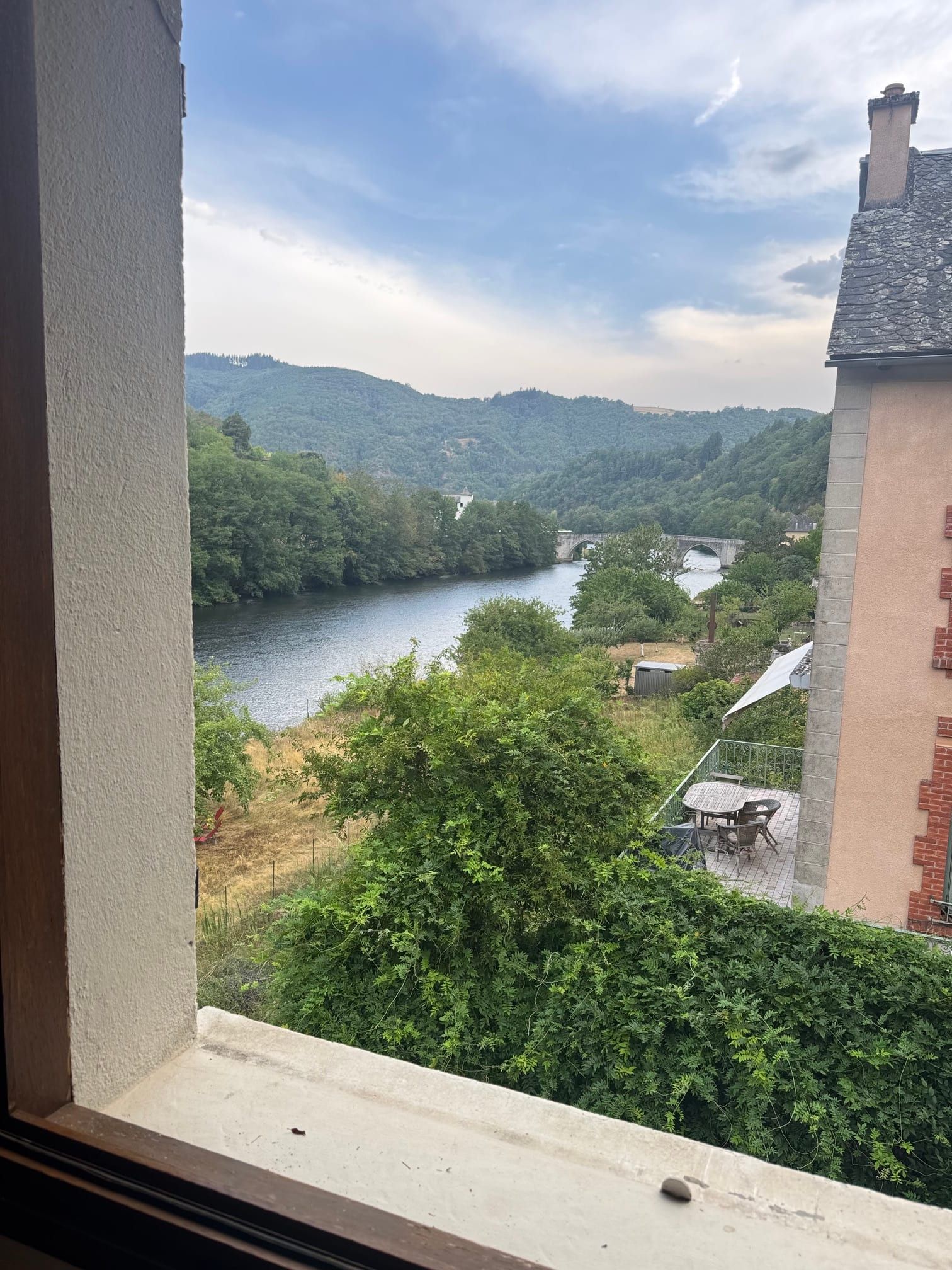 La Truyère vue depuis le terrain du gîte
